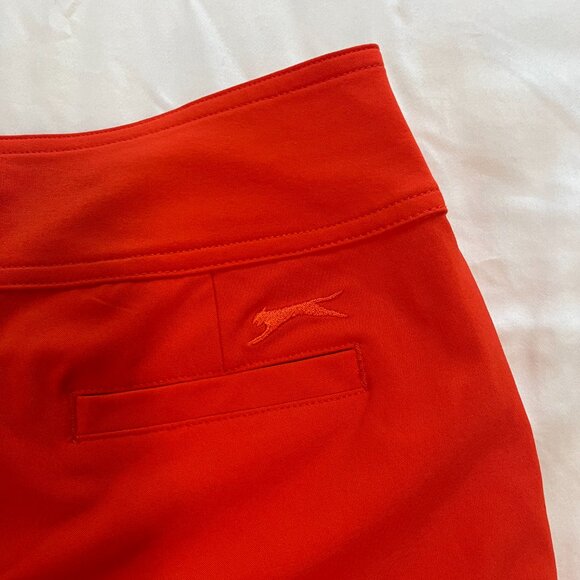 Slazenger Bright Orange Athletic Lightweight Golf Tennis Shorts | Size 2 - Picture 6 of 6